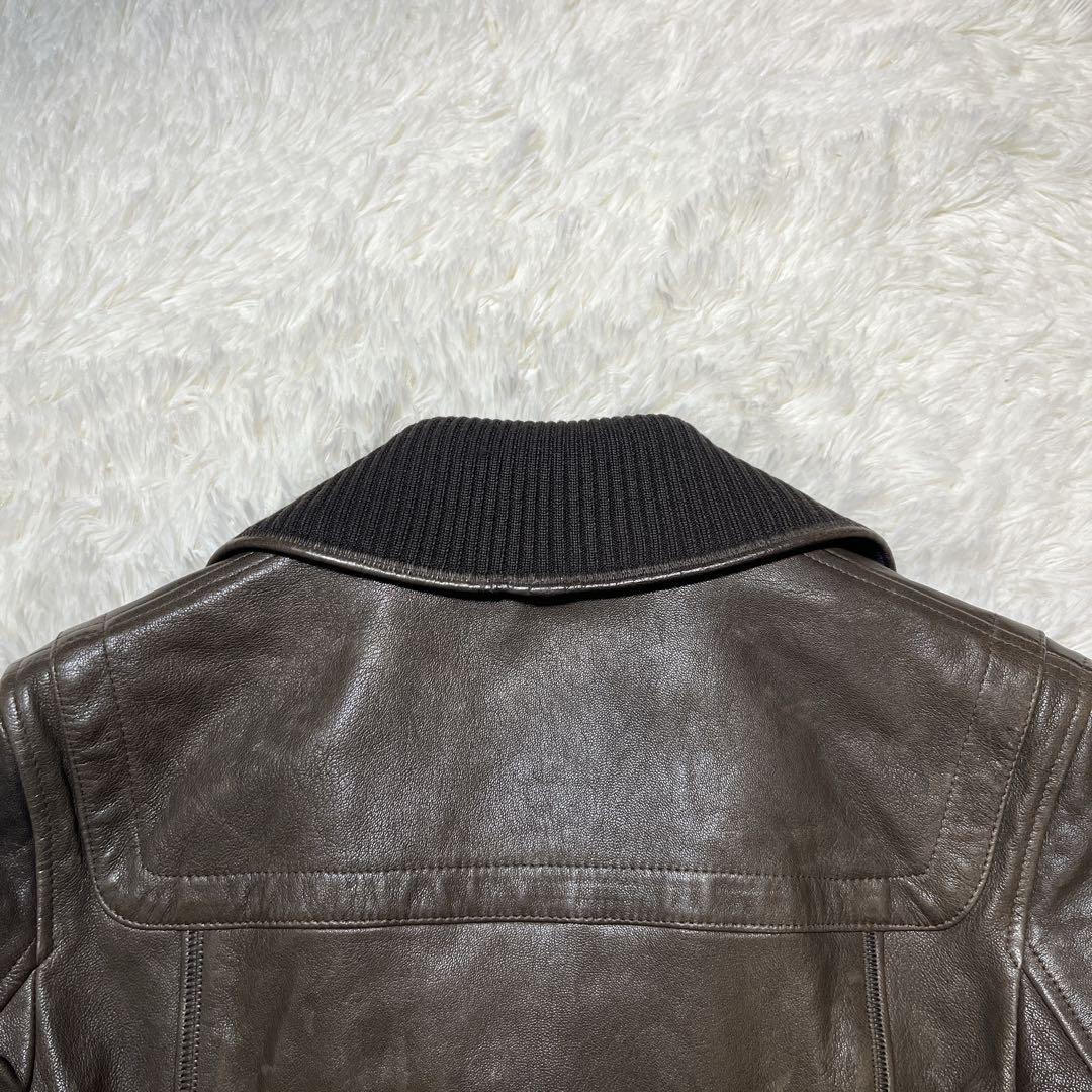 バリー　レザージャケット　本革　ラムレザー　ブラウン　L相当