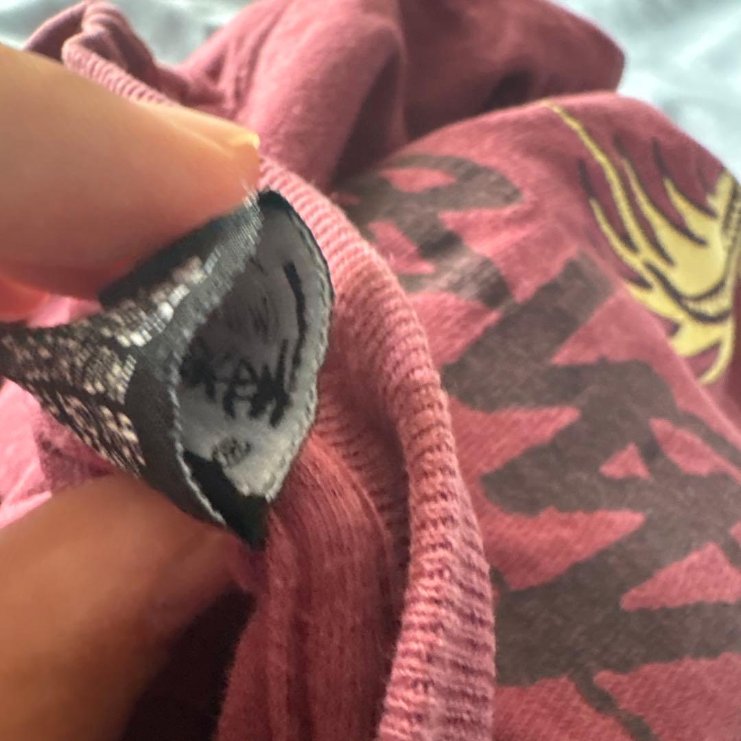 STUSSY 80s パープル　黒タグ　Mサイズ　　 ドラゴン　Tee