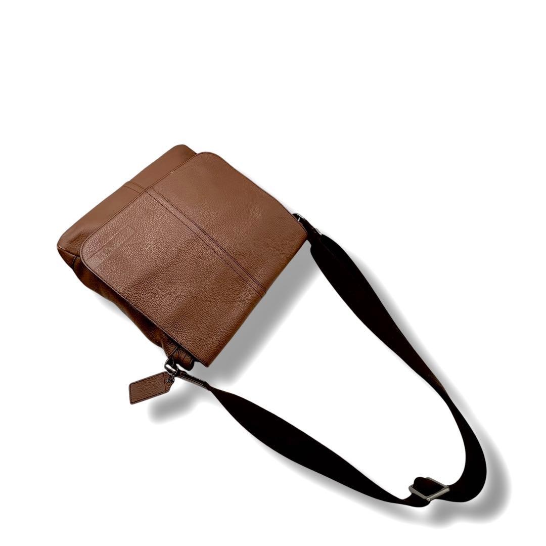 極美品✨ COACH コーチ メッセンジャーバッグ ショルダーバッグ レザー 茶
