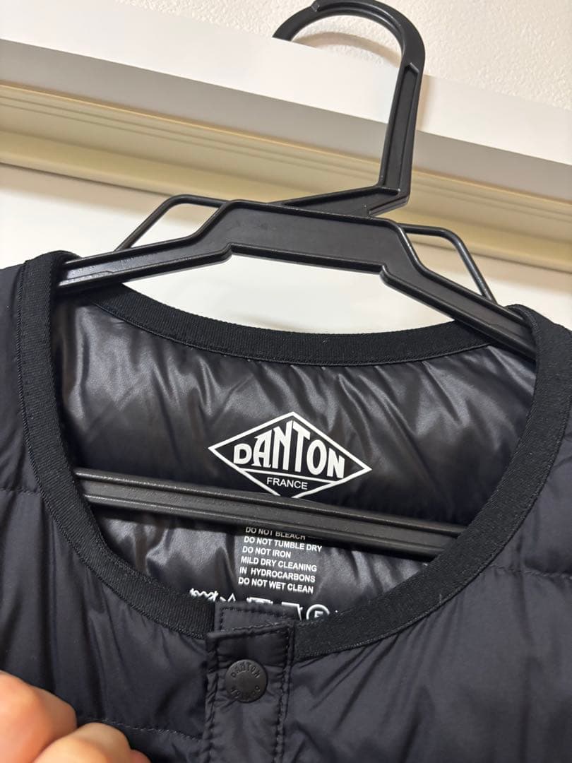 【DANTON】 黒 ダウンジャケット S