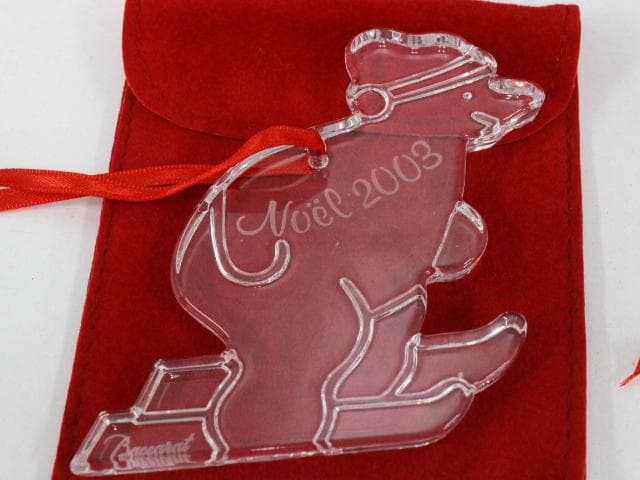 ◇美品 Baccarat 2003年 noel オーナメント スキーベア