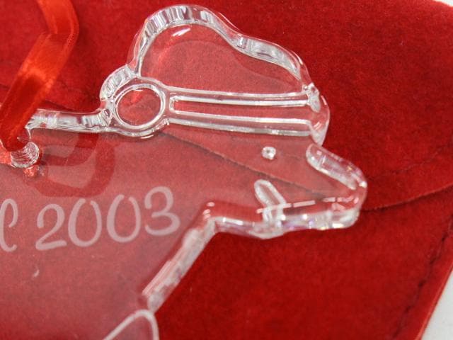 ◇美品 Baccarat 2003年 noel オーナメント スキーベア