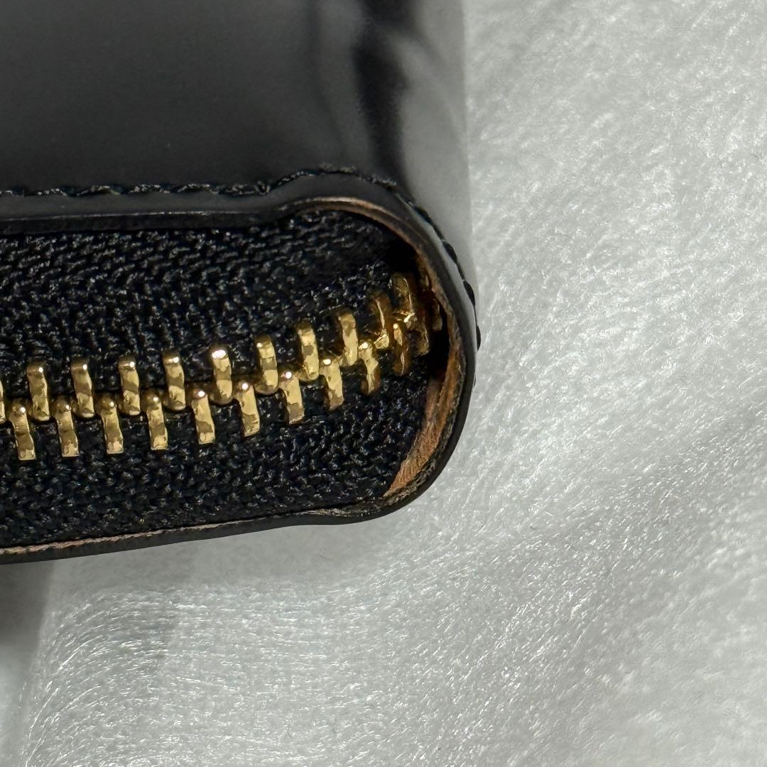 ⭐️未使用級⭐️ココマイスター　コードバン　長財布　ブラック　ラウンドファスナー