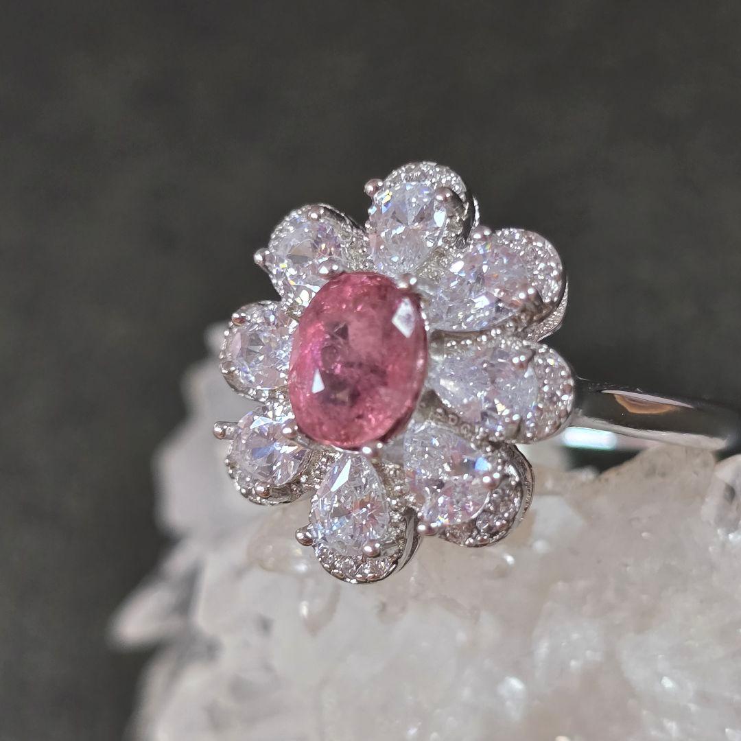 ピンクトルマリン　リング　ピンクトルマリン　指輪