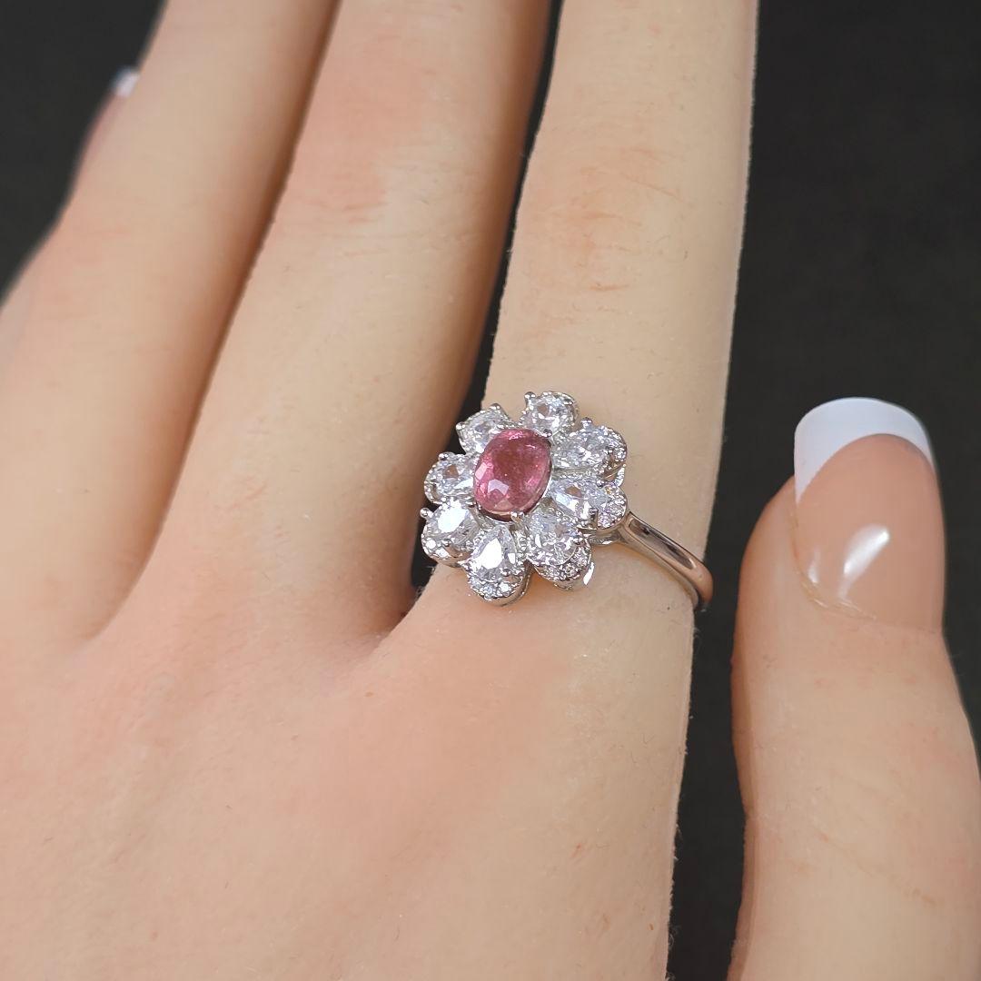 ピンクトルマリン　リング　ピンクトルマリン　指輪