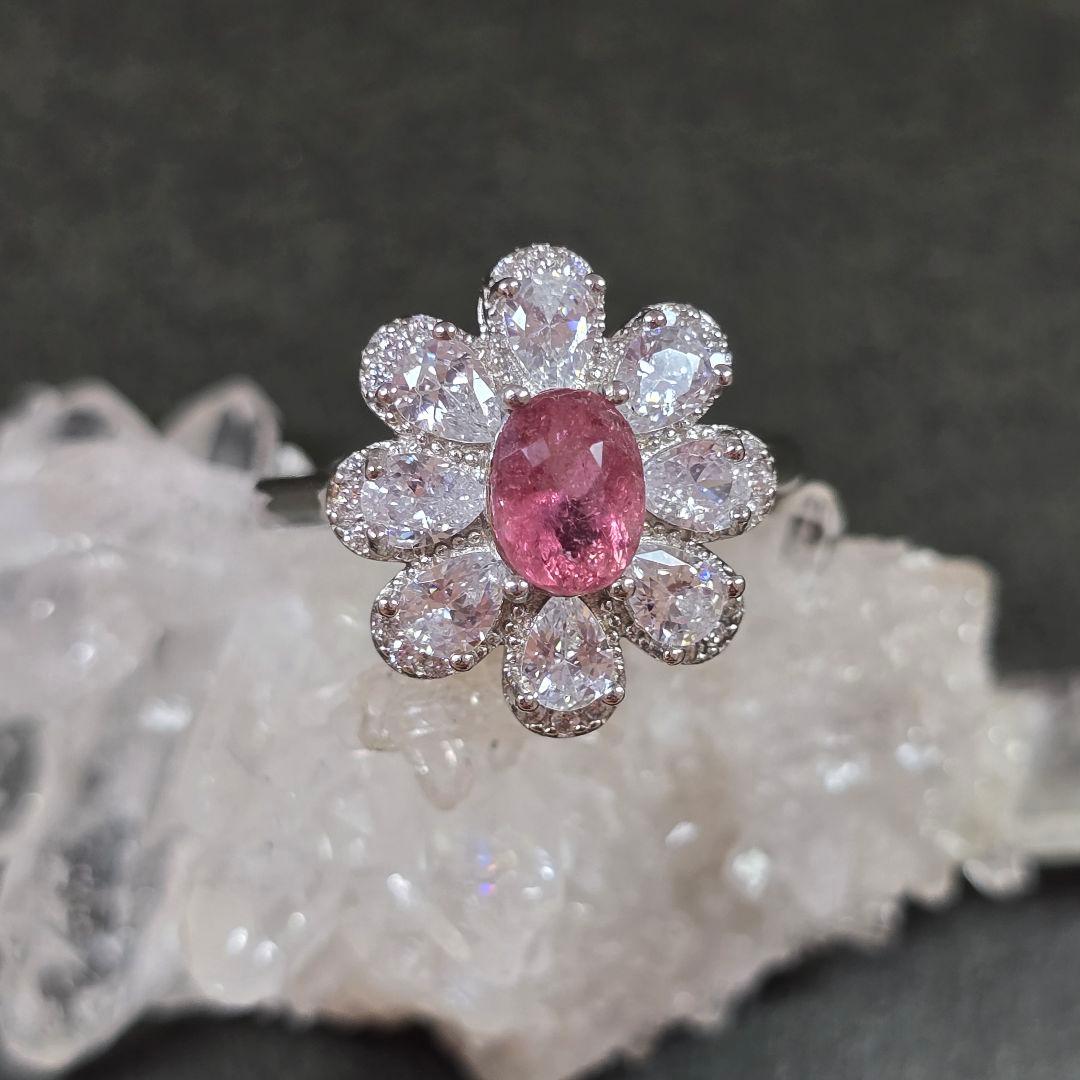 ピンクトルマリン　リング　ピンクトルマリン　指輪