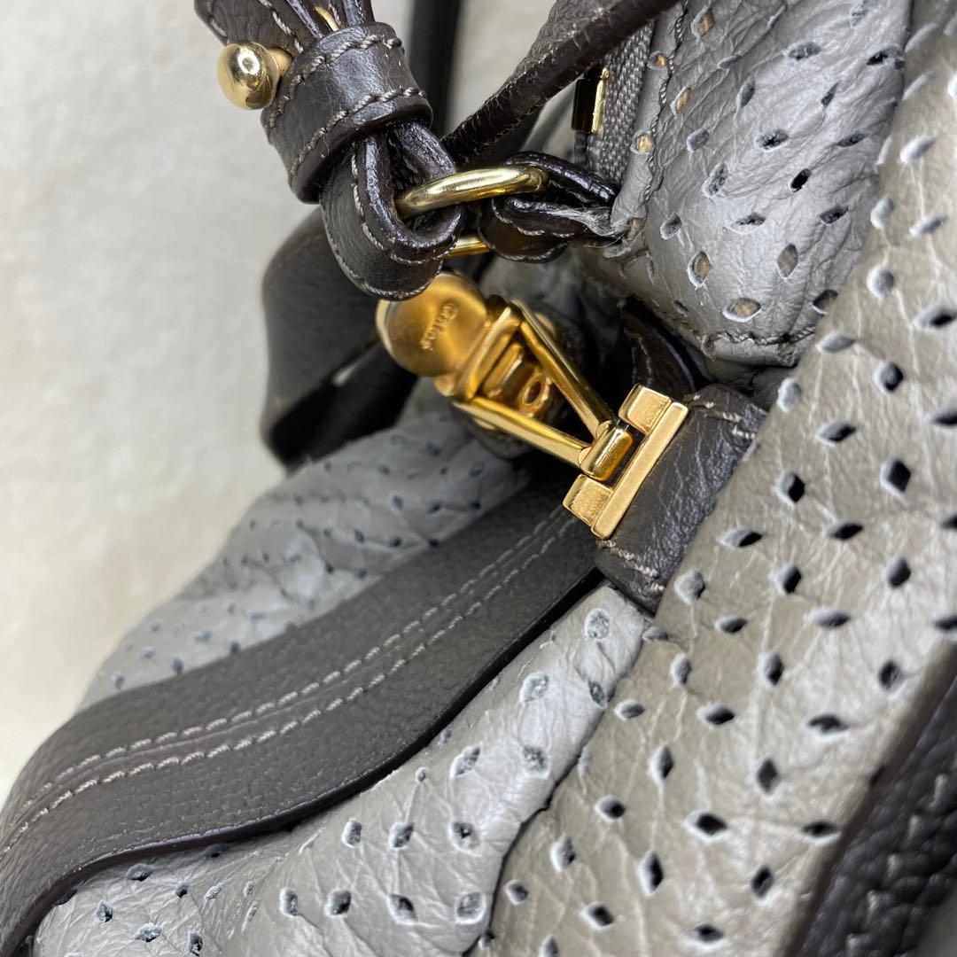 希少Chloe クロエ 2way パラティ ショルダーバッグ パンチング Y2K