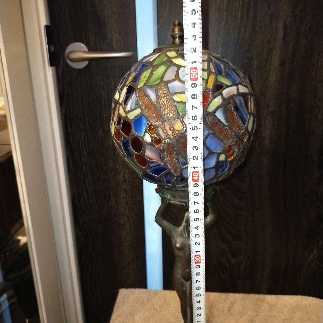 524 ステンドグラス球体ランプ