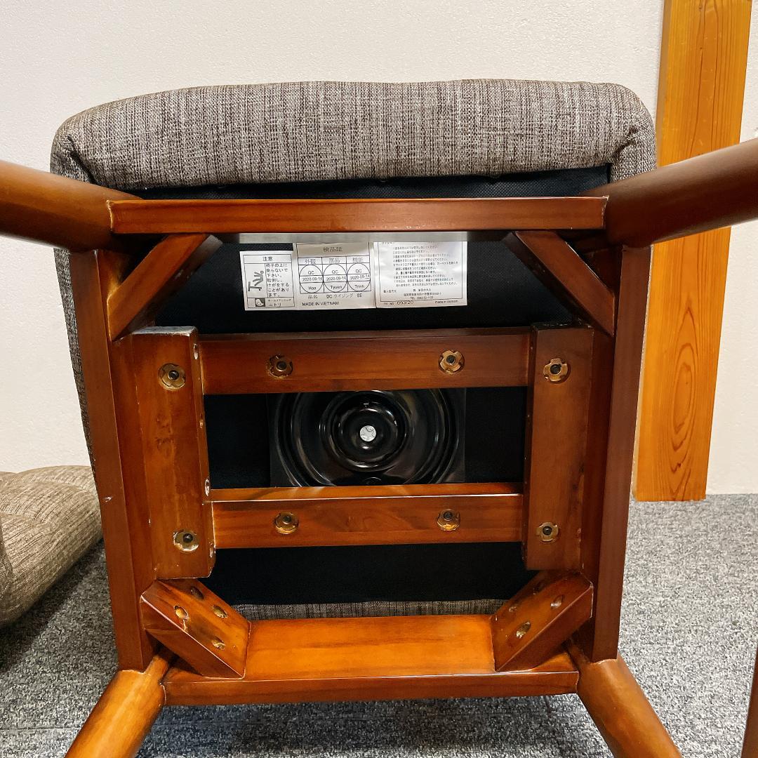 美品 ニトリ 回転式 ダイニングチェア 椅子 2個セット