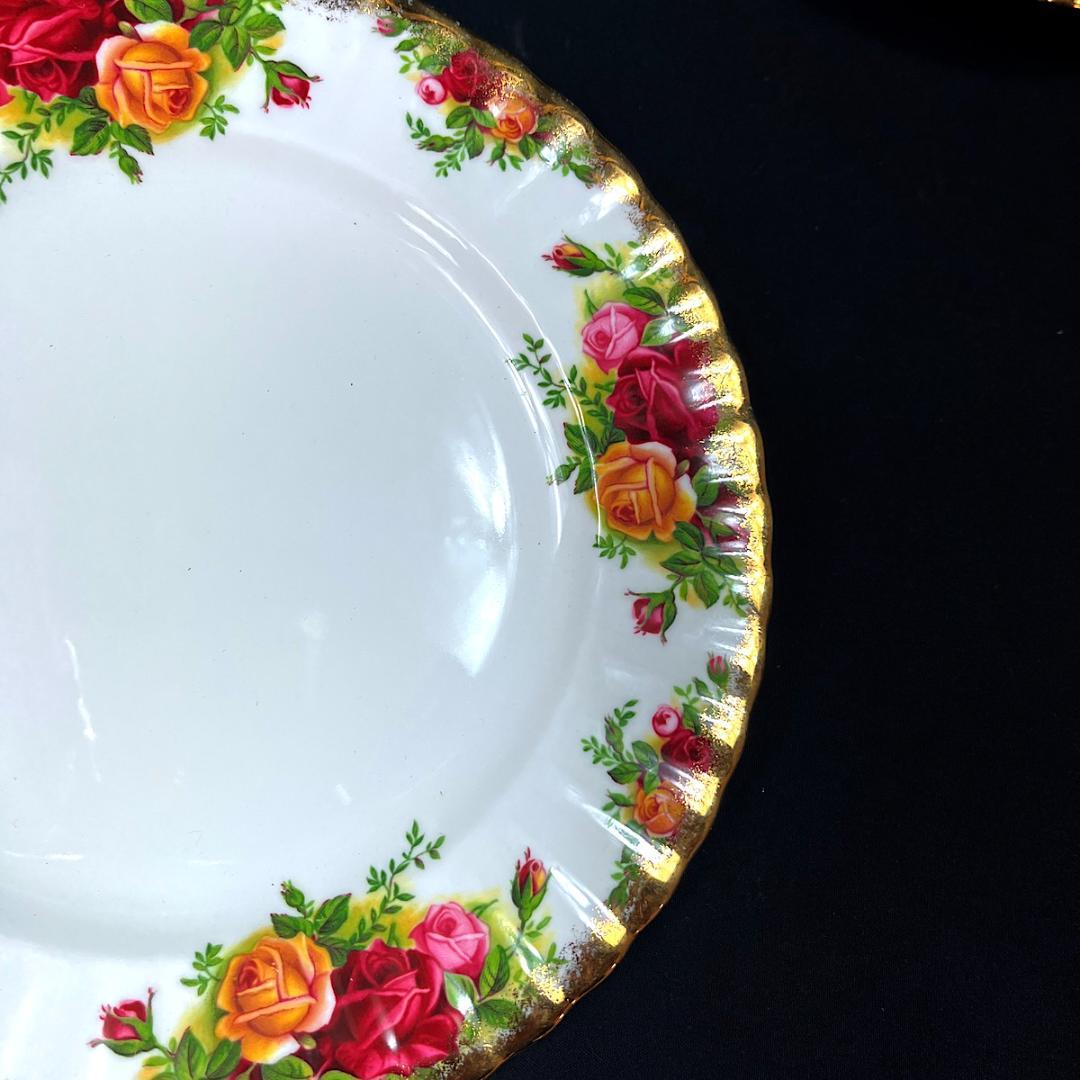 未使用品ロイヤルアルバート オールドカントリーローズ　20.5cm　プレート5枚