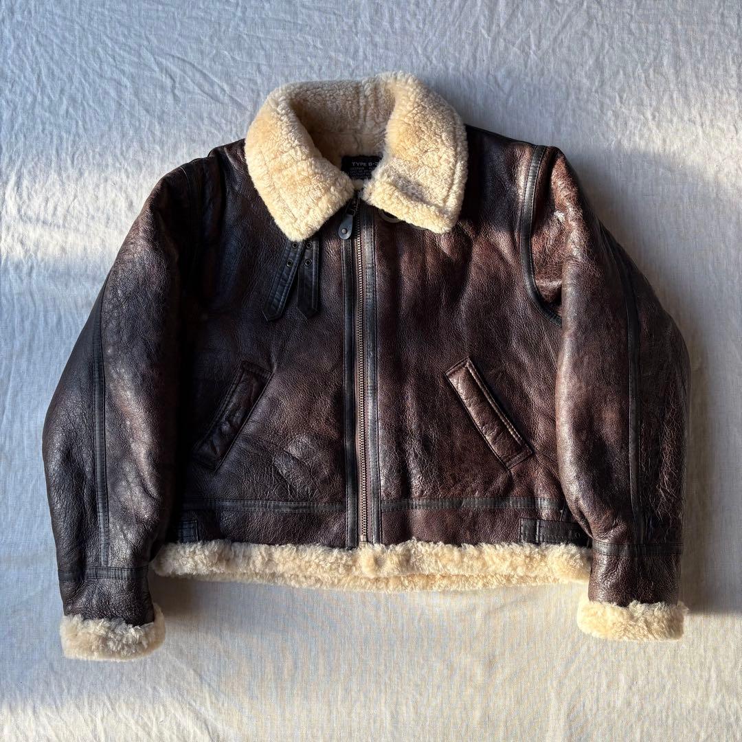 FEDELESS MILITARY INC. 極上 ムートン B-3 羊革 XL