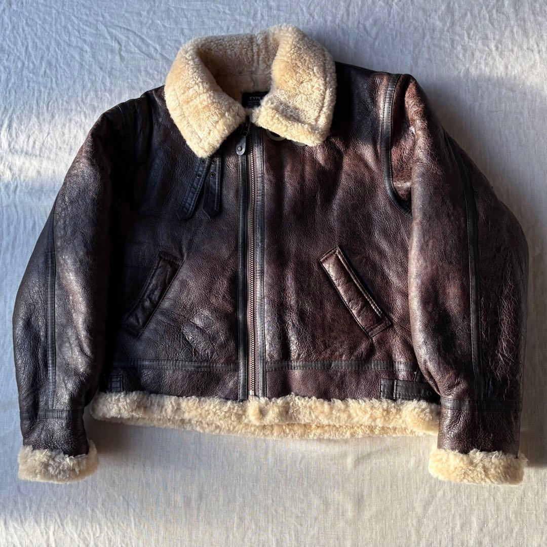 FEDELESS MILITARY INC. 極上 ムートン B-3 羊革 XL