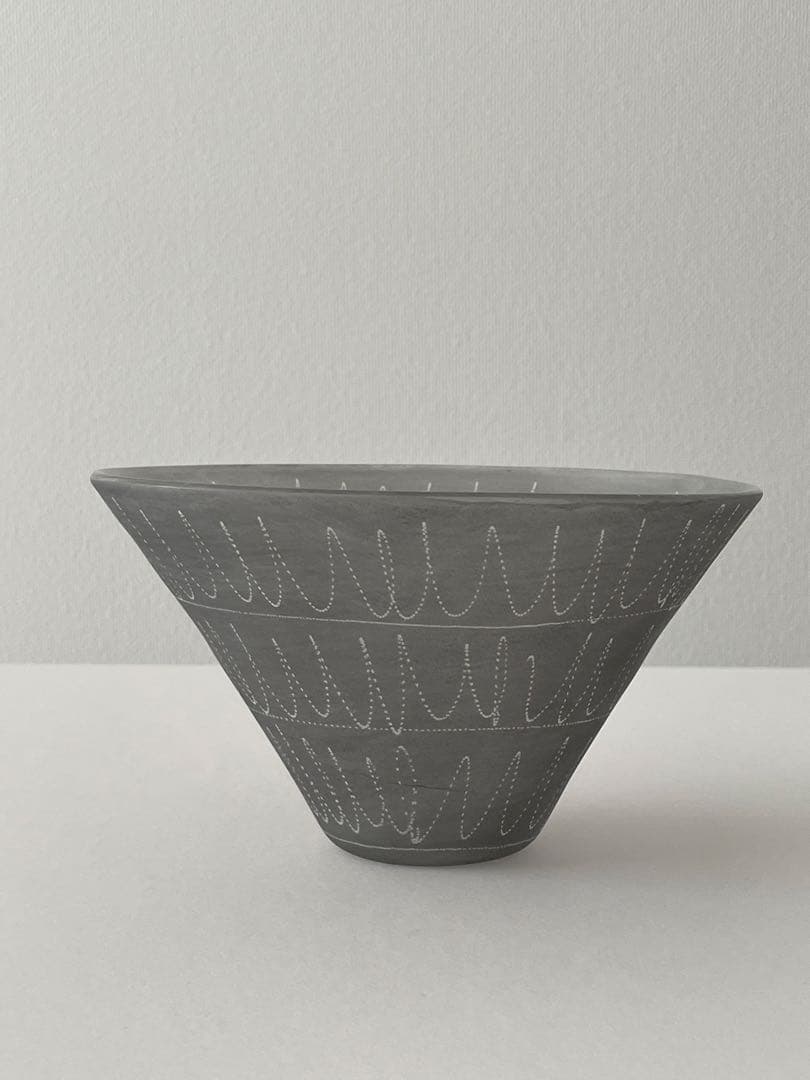 【未使用】 factoryzoomer 辻和美さん ガラスボウル 三角鉢