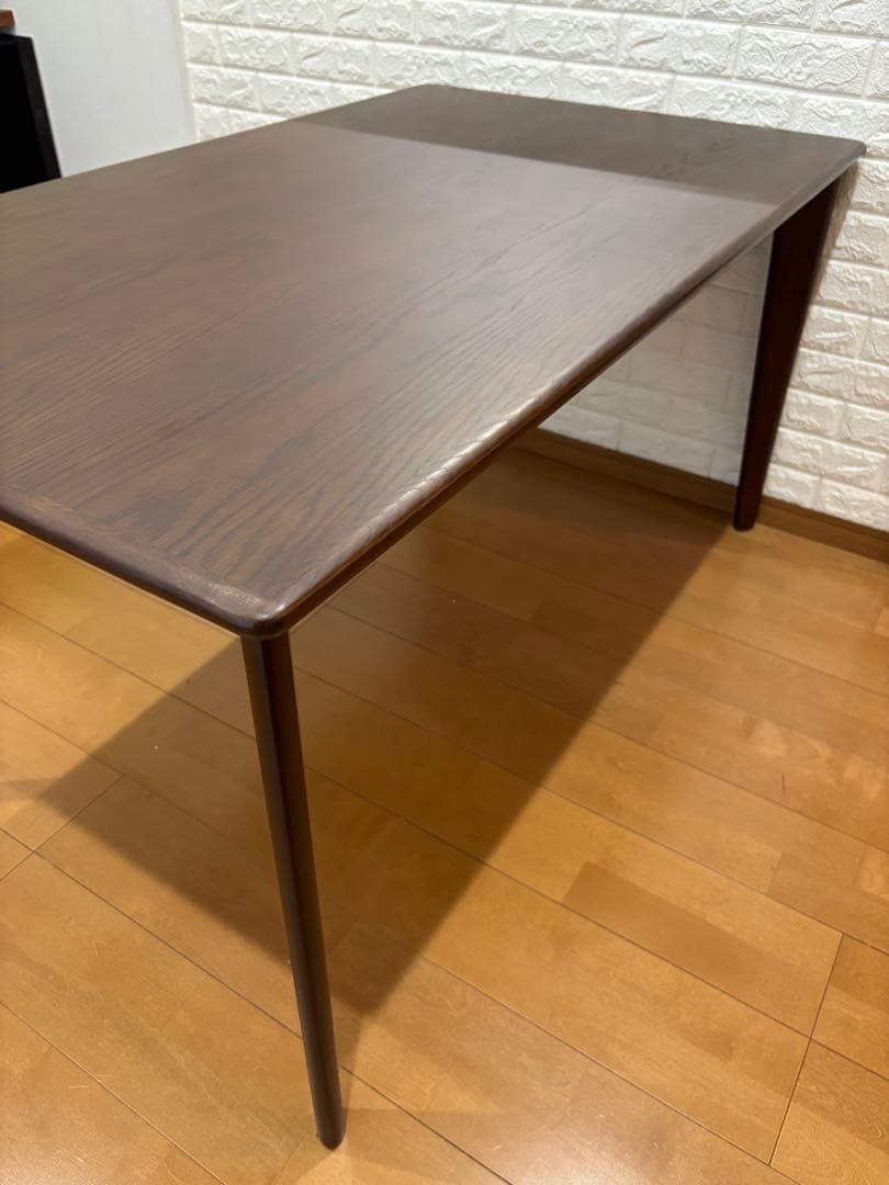 東京　美品　朝日木材加工　ダイニングテーブル　BOSCO 135x8天然木