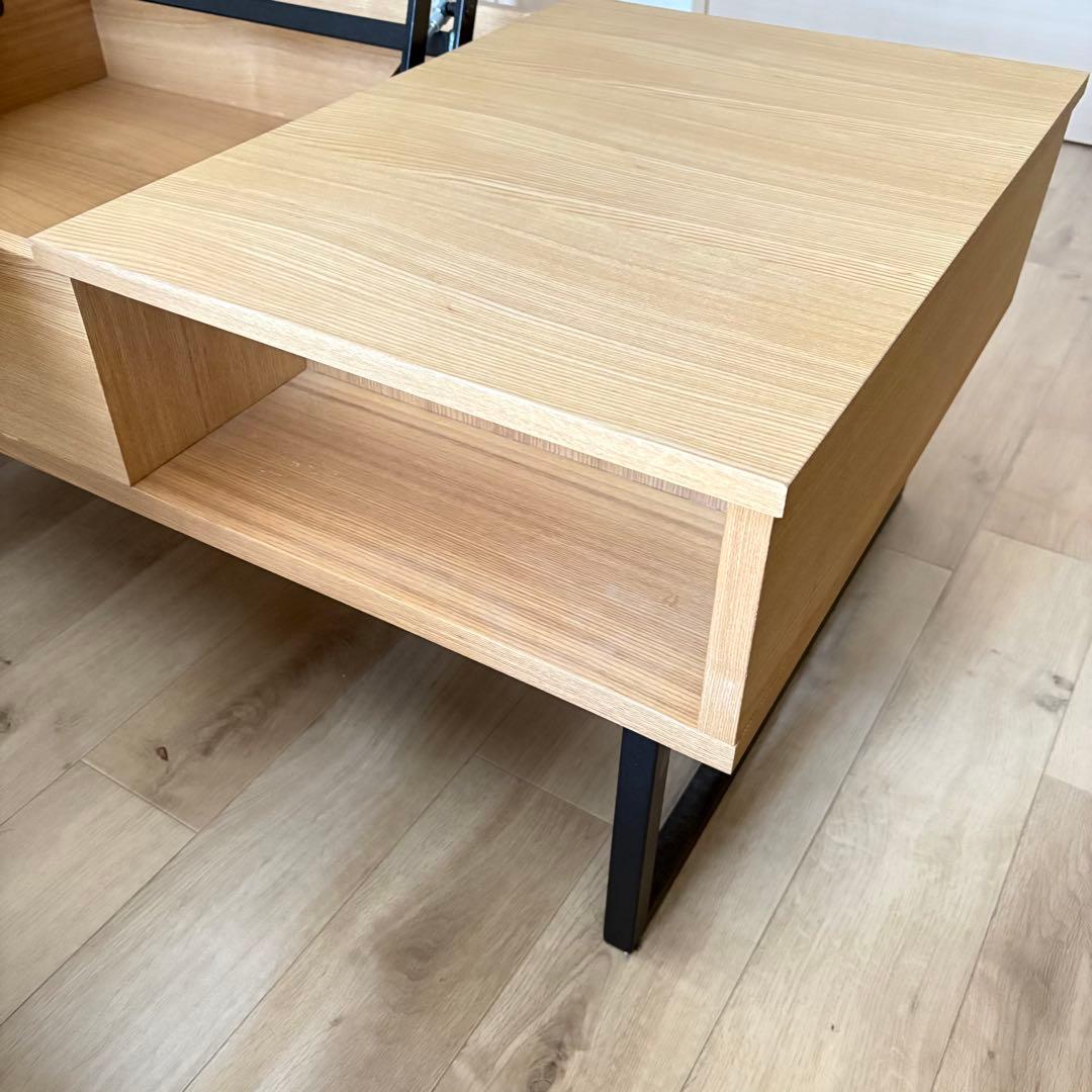 【美品】ローテーブル 昇降式 リビングテーブル