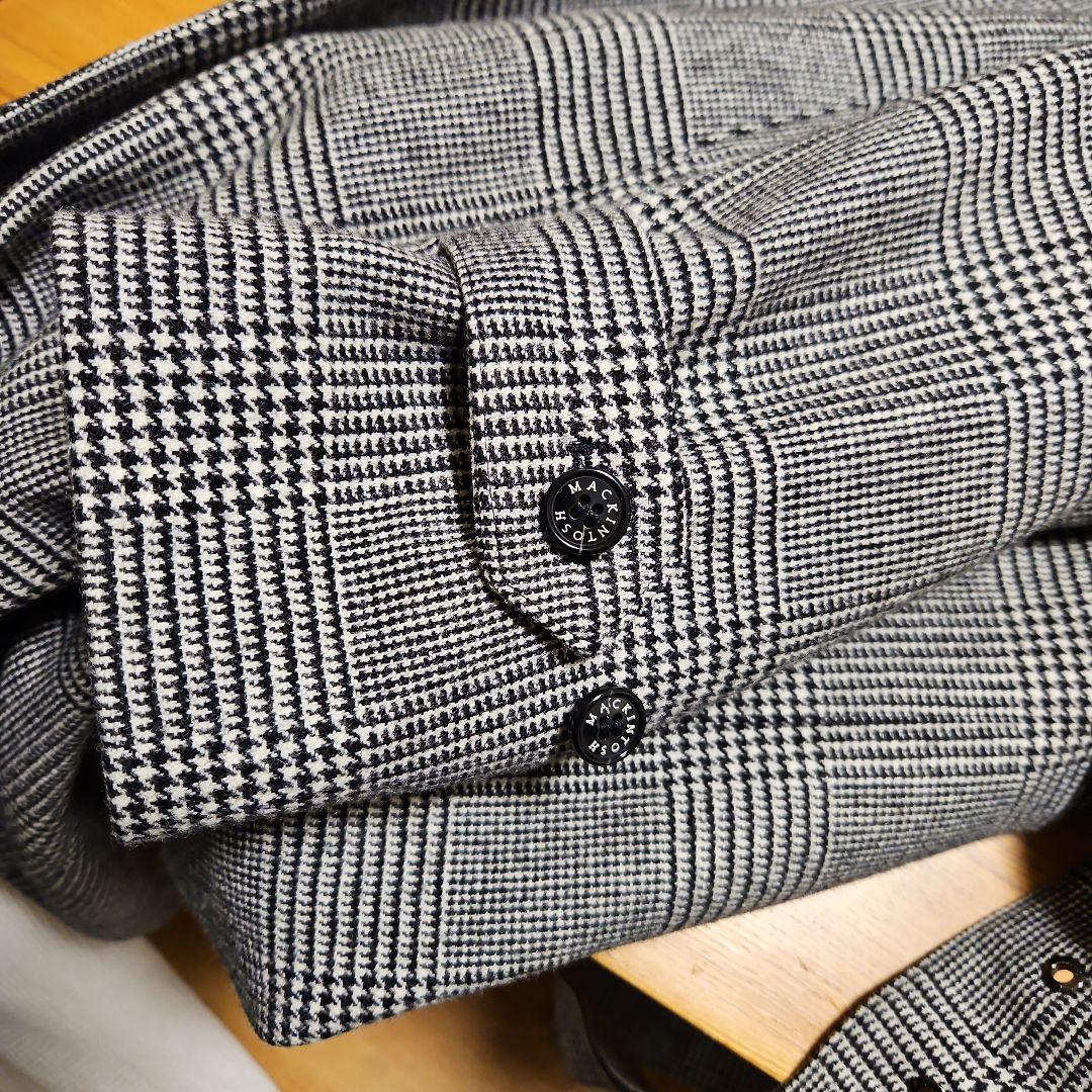 【新品未使用】英国製マッキントッシュ　ウールトレンチコートS34定価約18万円