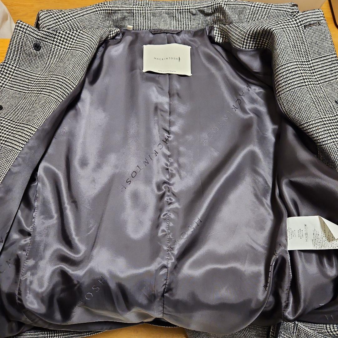 【新品未使用】英国製マッキントッシュ　ウールトレンチコートS34定価約18万円