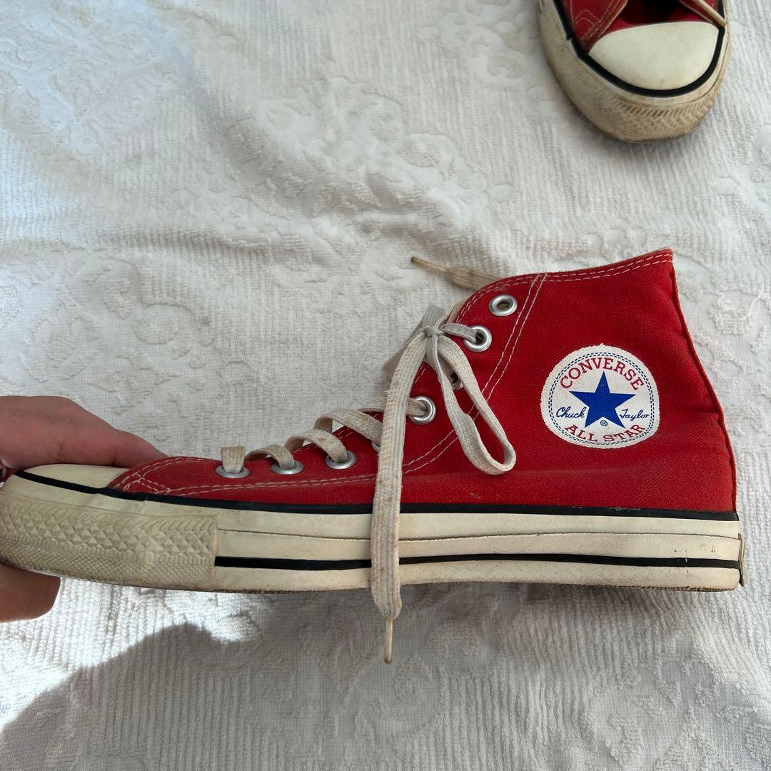 コンバース　USA製 アメリカ製　8 26.5 レッド　赤