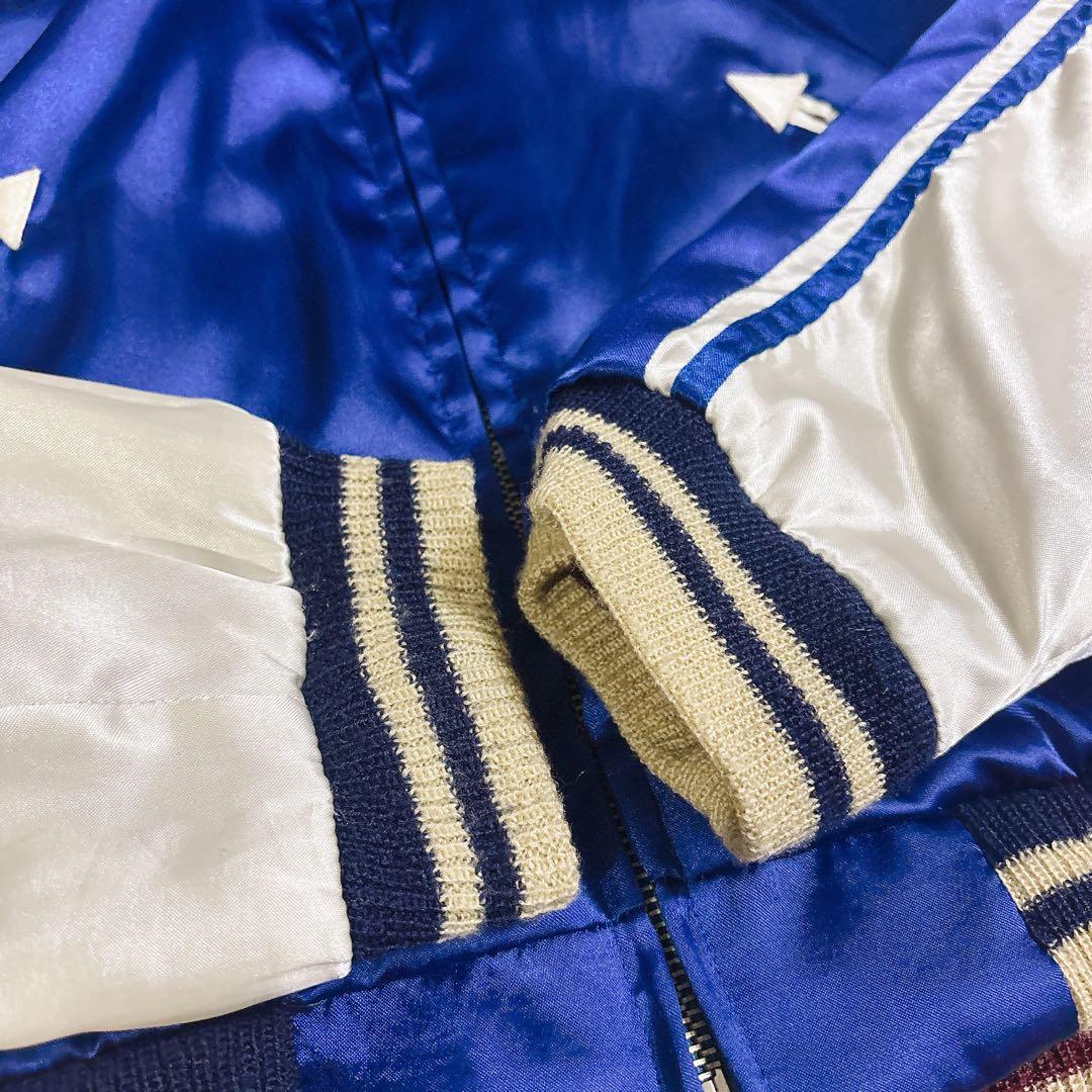 希少 テーラー東洋 スカジャン タイガーヘッド 虎 鷹 刺繍 リバーシブル L