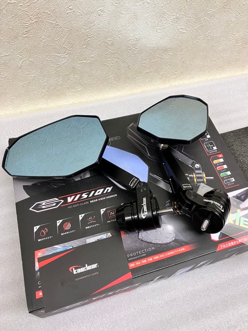 Kaedear カエディア バーエンドミラー( M6ボルト対応)ホンダ車等