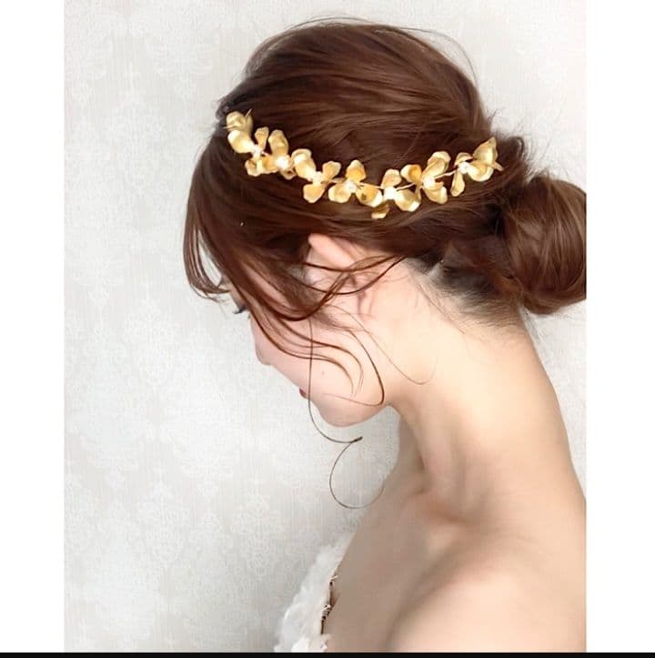 ANNAN　WEDDING ヘッドドレス ゴールドMA72