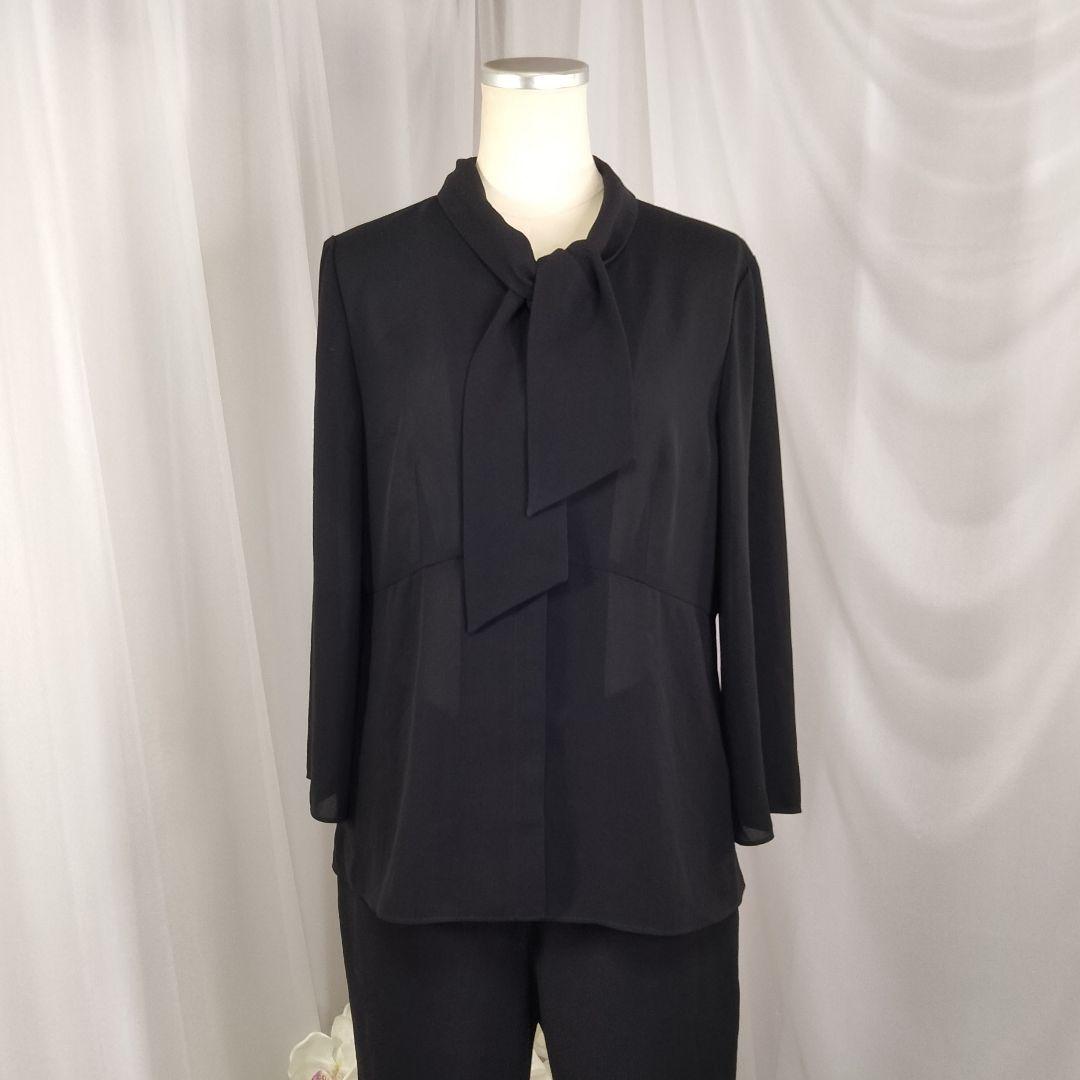 【美品】11号　東京ソワール　ヒロミヨシダ　夏　手洗い可能　ブラウス　パンツ