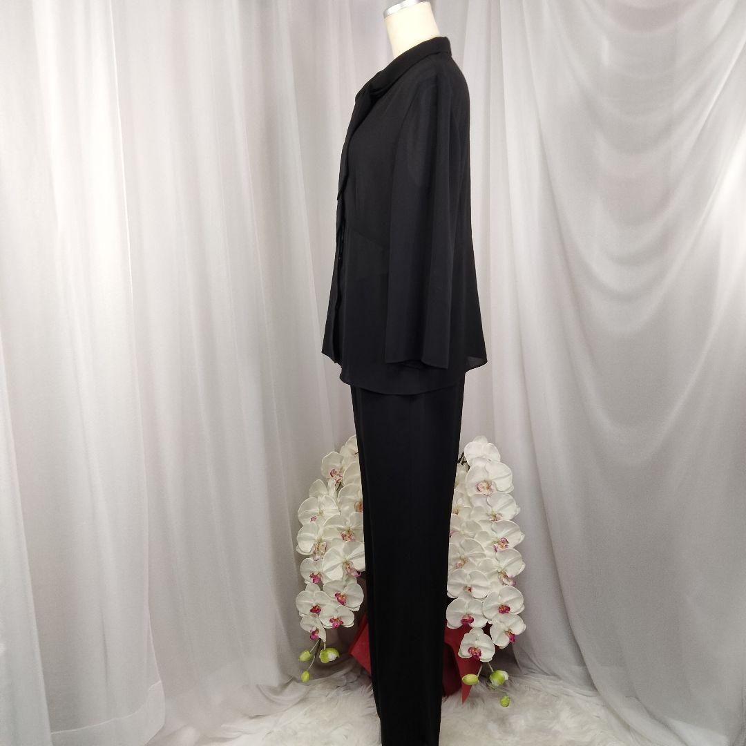 【美品】11号　東京ソワール　ヒロミヨシダ　夏　手洗い可能　ブラウス　パンツ