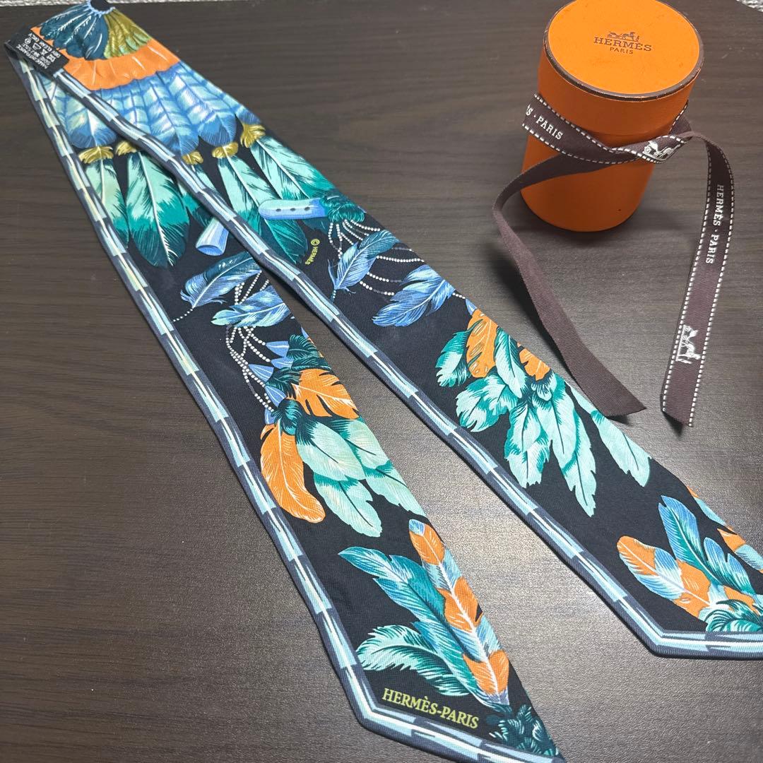 エルメス ツイリー スカーフ シルク レディース