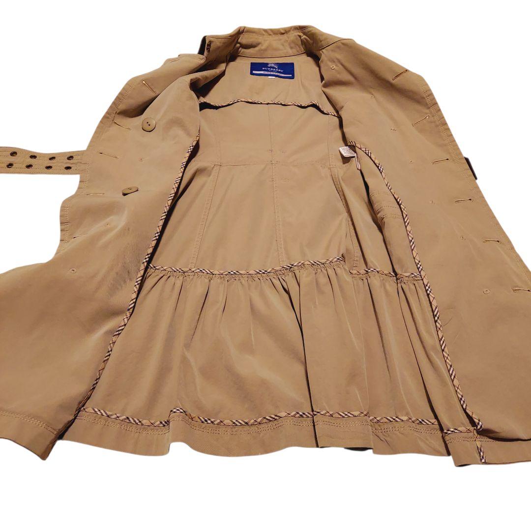 Burberry BLUE LABEL ベルテッドトレンチコート メタルボタン