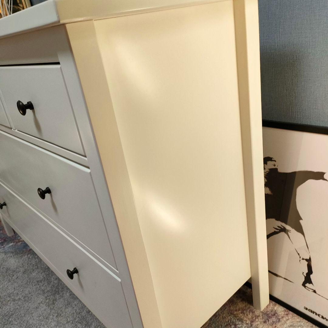 ニトリ 廃盤モデル ローチェスト カーシー 収納タンス 引き出し5杯 ホワイト