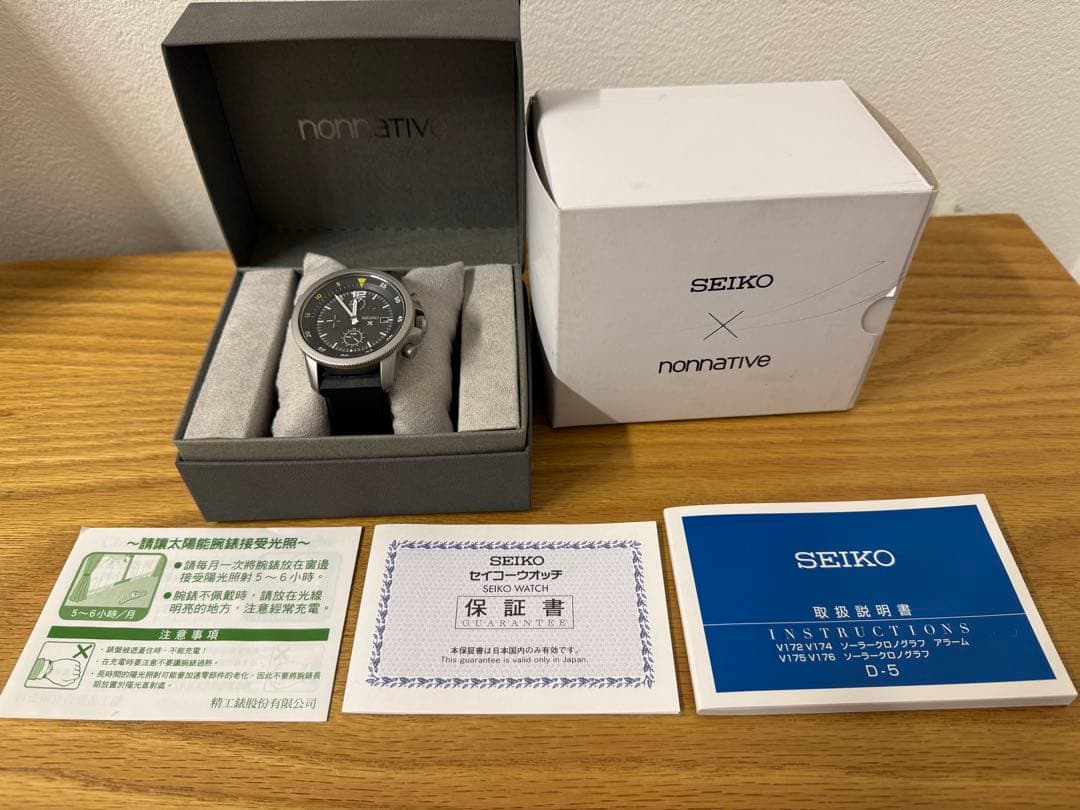 seiko nonnative 別注コラボ　付属品完備　限定500本