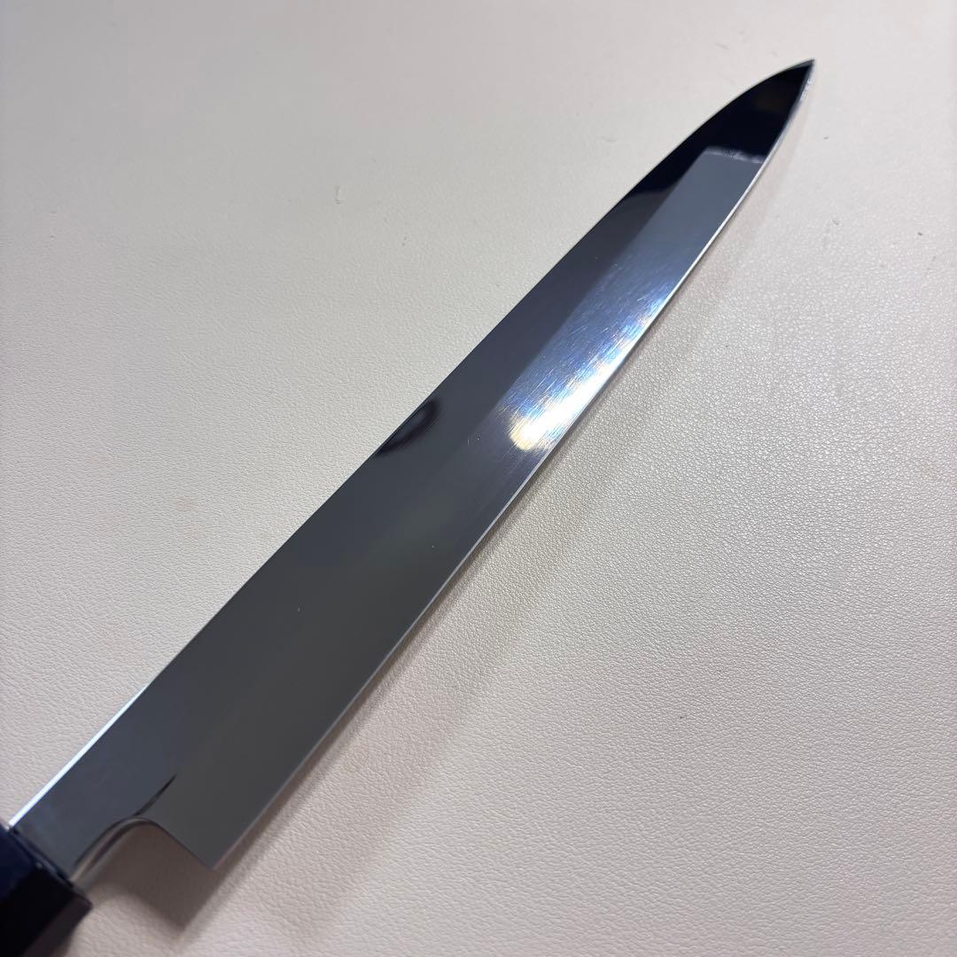 柳刃包丁 9寸 270mm 鏡面 柳刃包丁 鏡面　八角柄 刺身包丁。