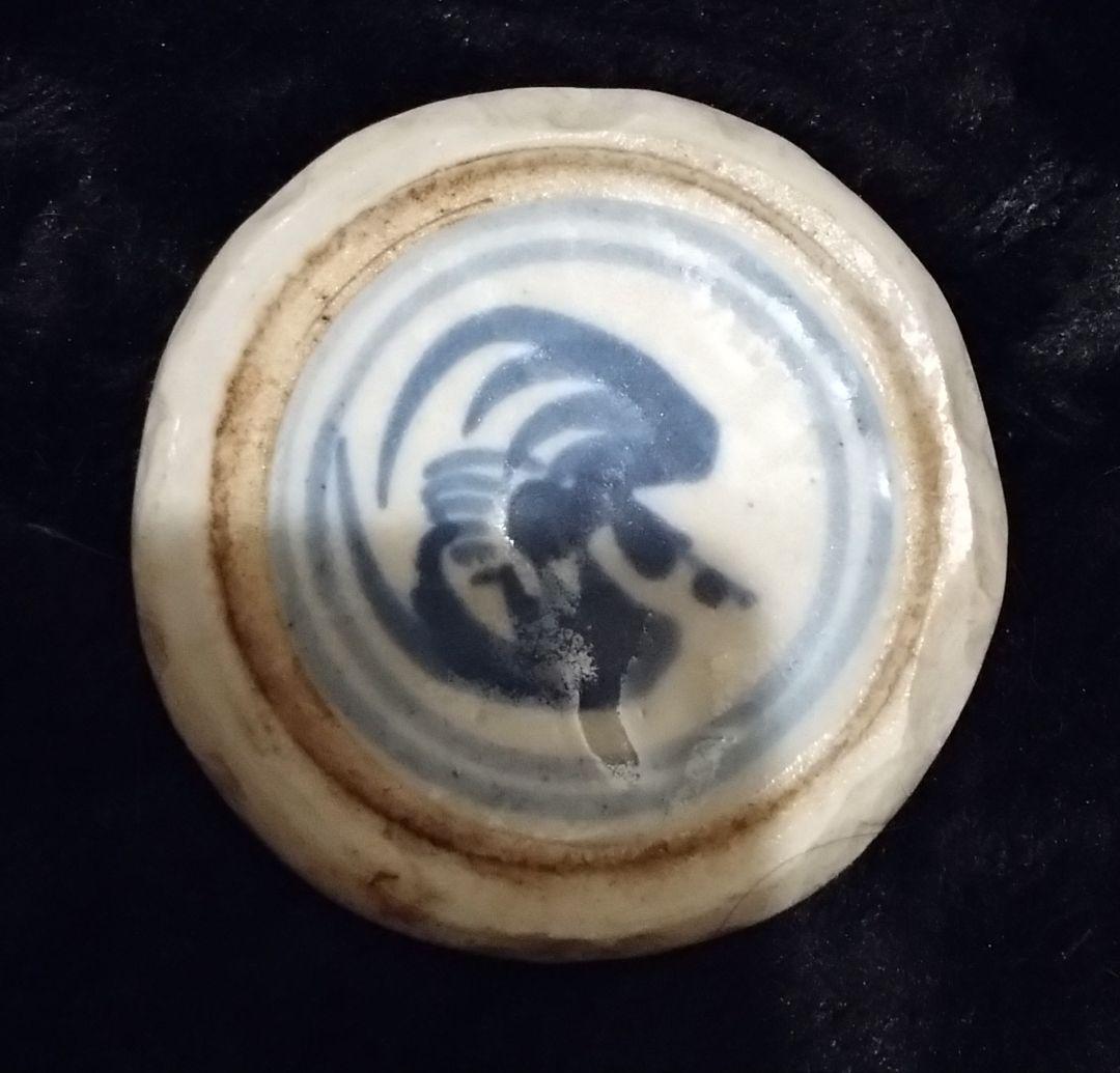 激レア　中国アンティーク　陶器製　花と小鳥柄　大きめな急須、ポット　茶器