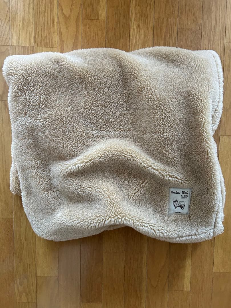 三井毛織メリノウールマイヤー敷きパッド セミダブル　国産　ベージュ