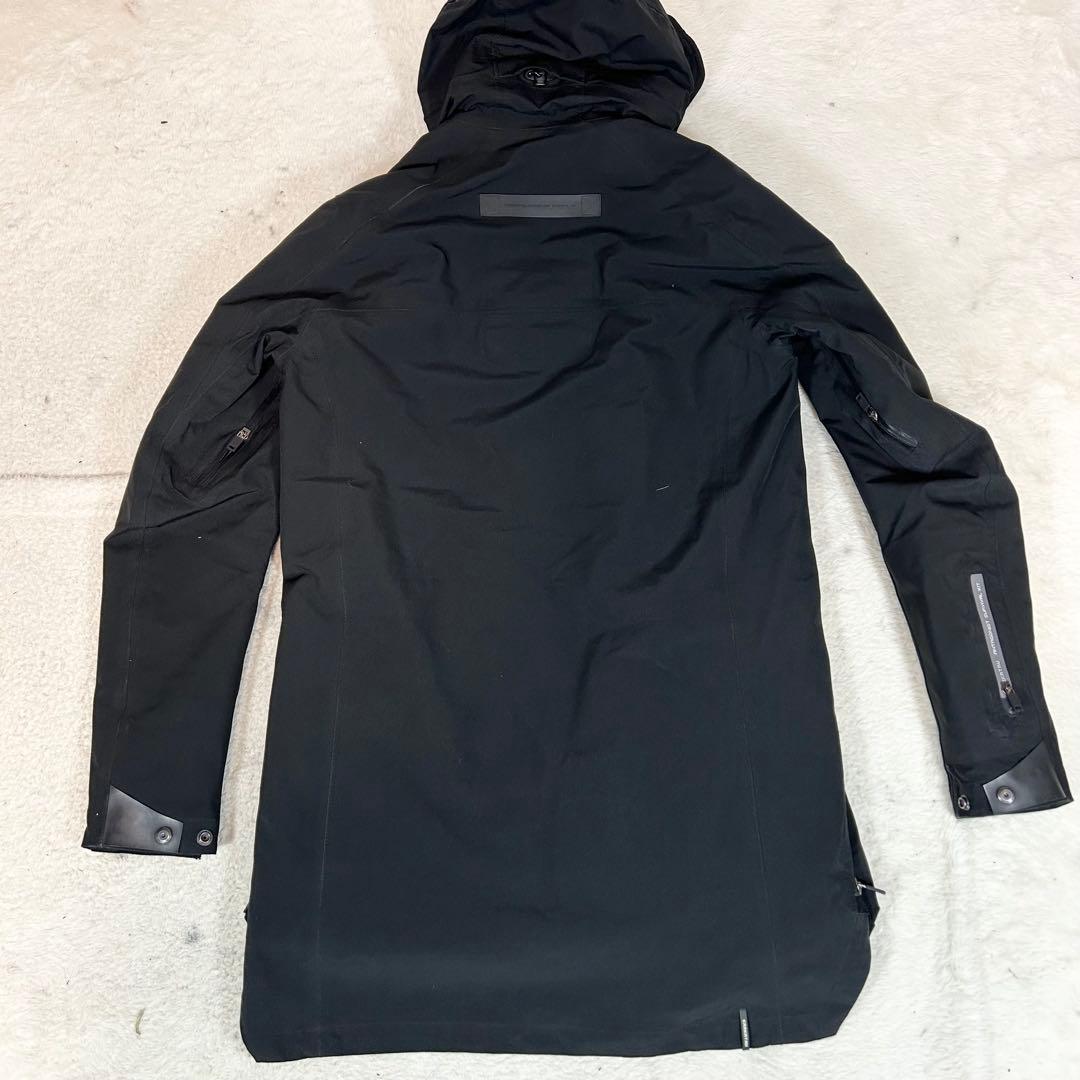 KRAKATAU ライナー付き　ロングジャケット　防水　黒　キルティング　S