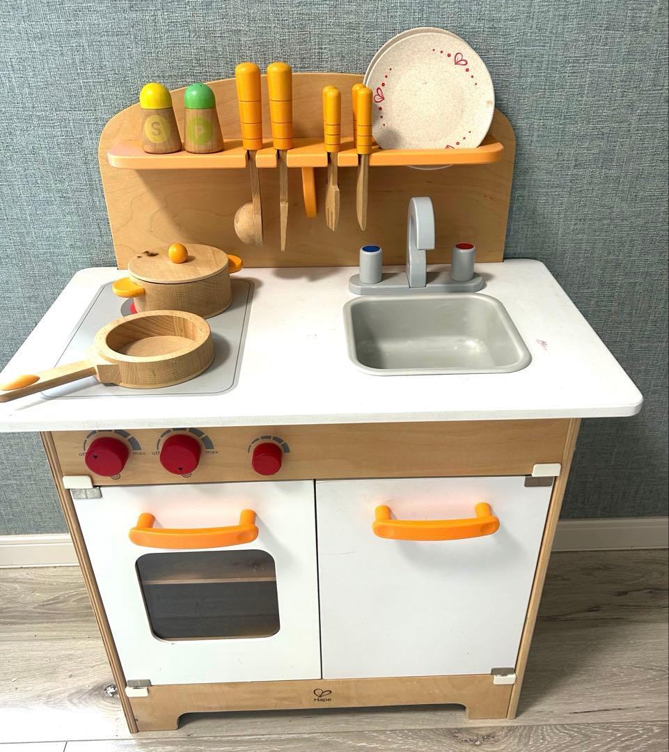 hape ハペ　キッチン　おままごと　木製キッチン　ドイツ製　知育玩具