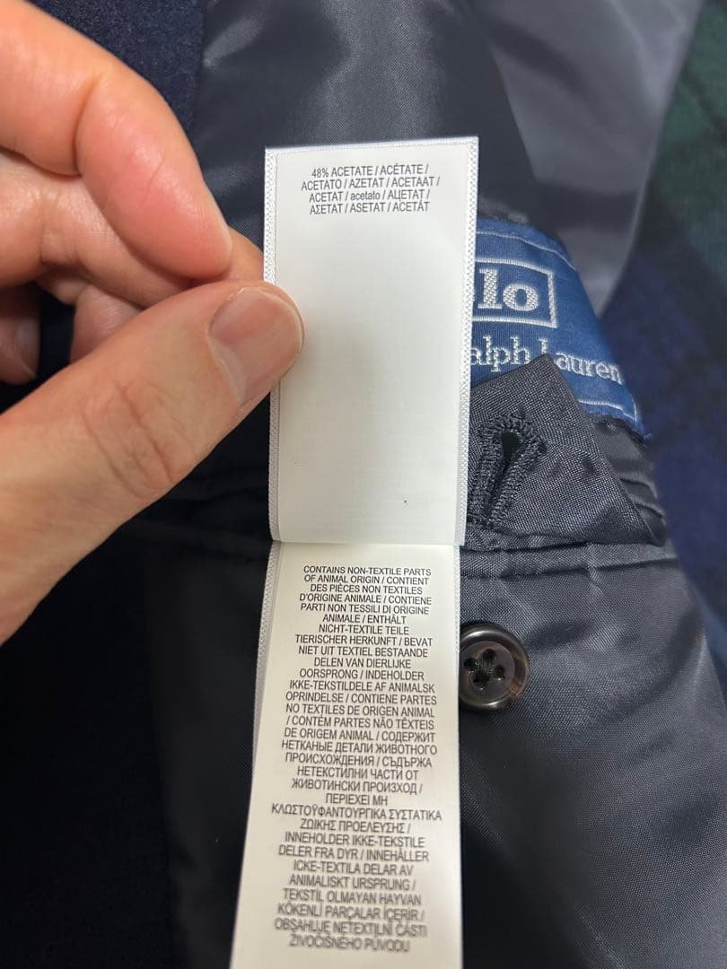 百貨店購入 POLO RALPH LAUREN ラルフローレン コート ネイビー