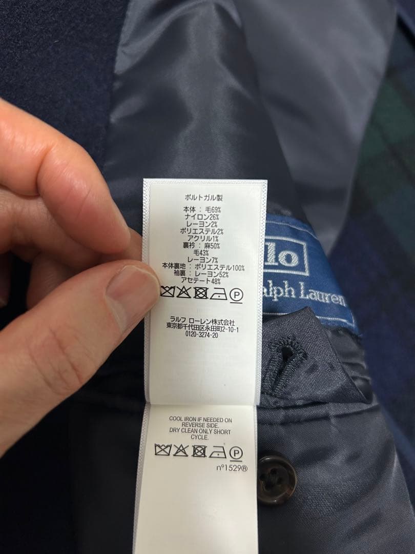 百貨店購入 POLO RALPH LAUREN ラルフローレン コート ネイビー
