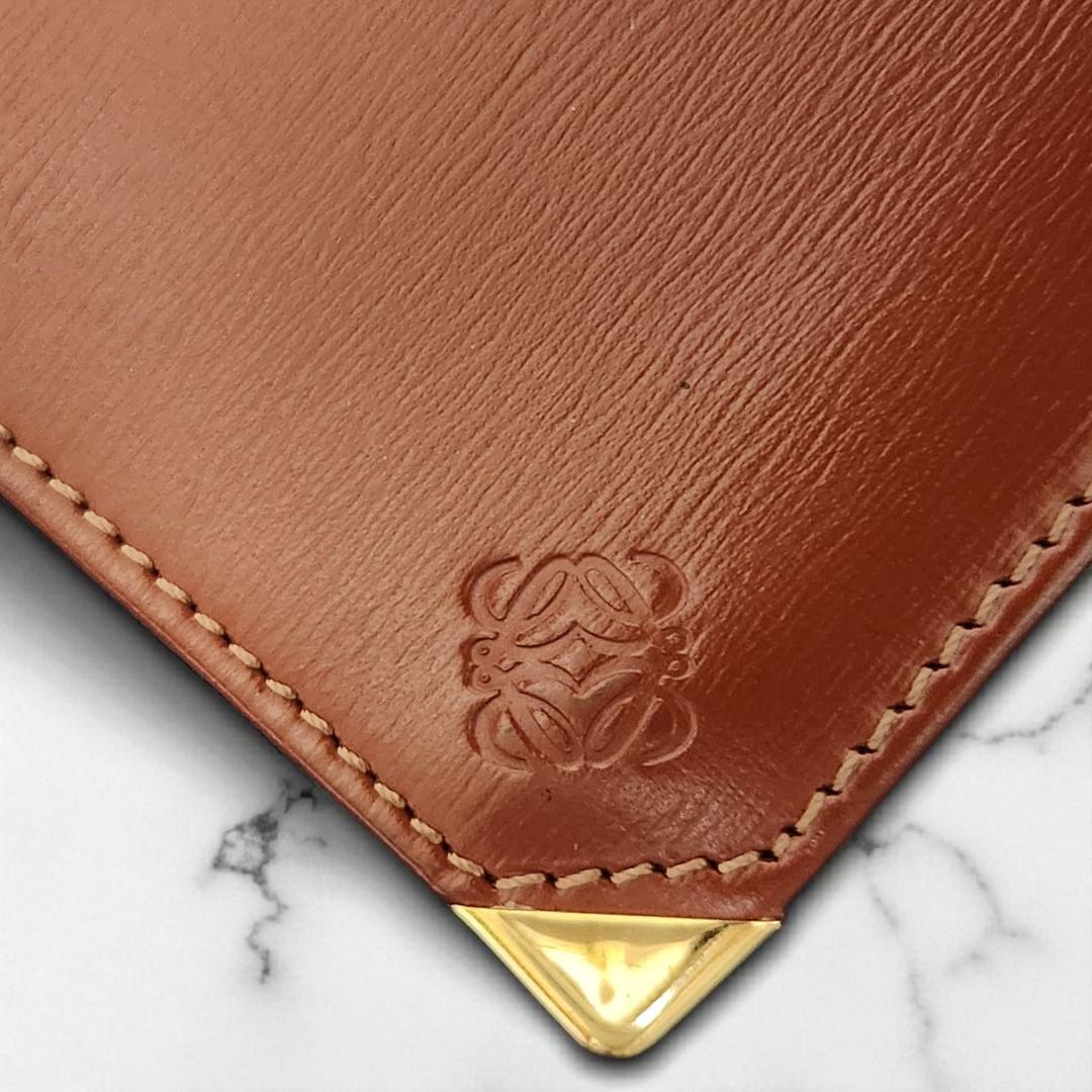 【レオじい】ロエベ 長財布 アナグラム ブラウン系 箱付 ユニセックス