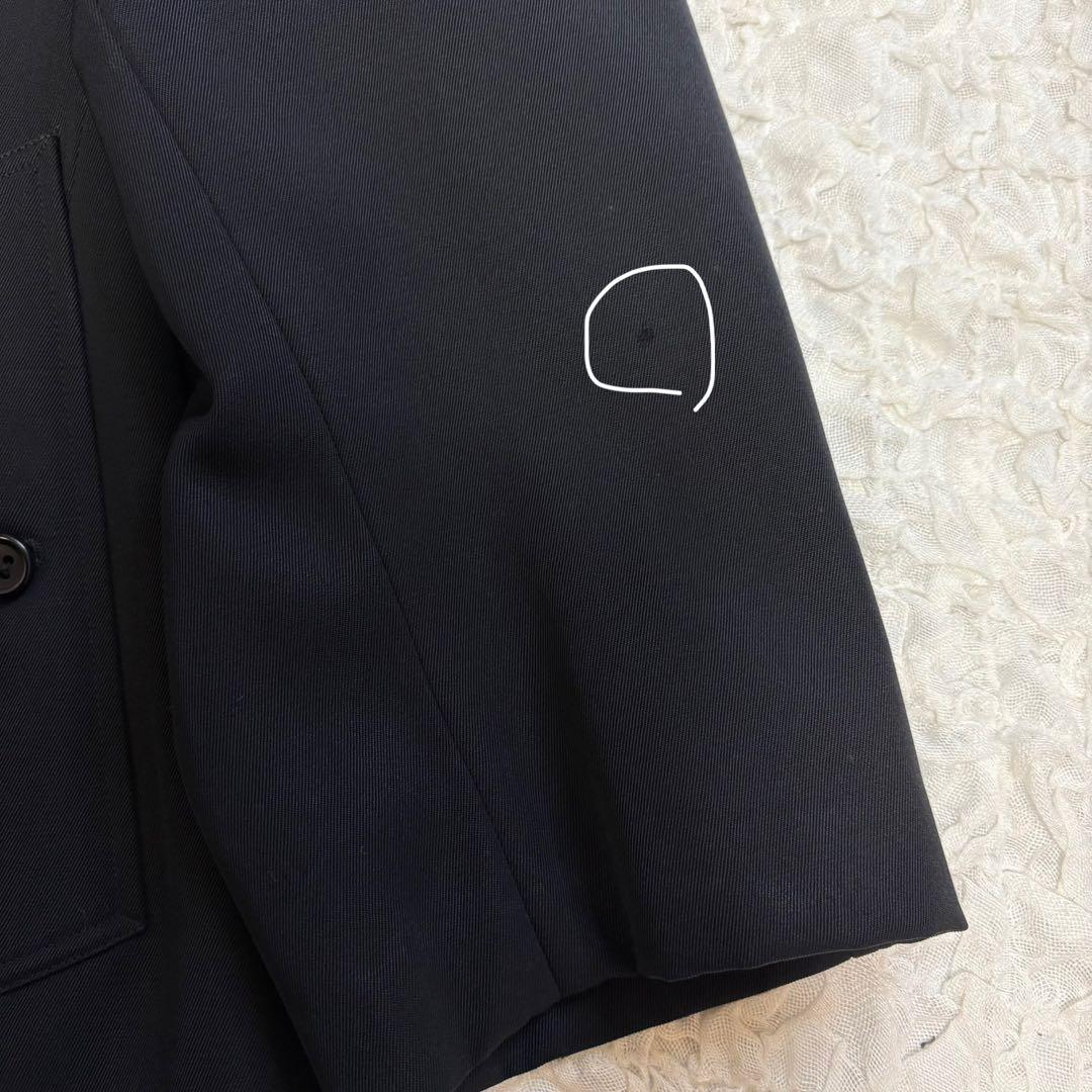 Burberrys ウールギャバ素材ステンカラーコート黒 XL バーバリー