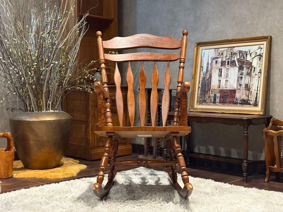 不二貿易　ロッキングチェア　アンティーク　ヴィンテージ　ビンテージ　SZ