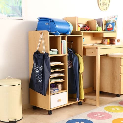 《新品・送料無料》NORM ストレージラック (ハンガー付) WH×NA