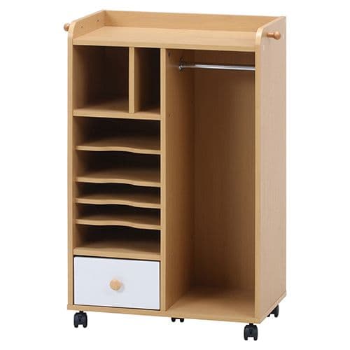 《新品・送料無料》NORM ストレージラック (ハンガー付) WH×NA