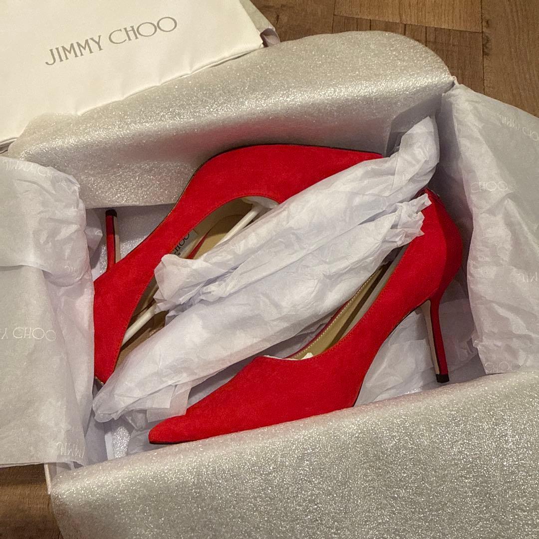 新品未使用★JIMMY CHOO スエード ハイヒール