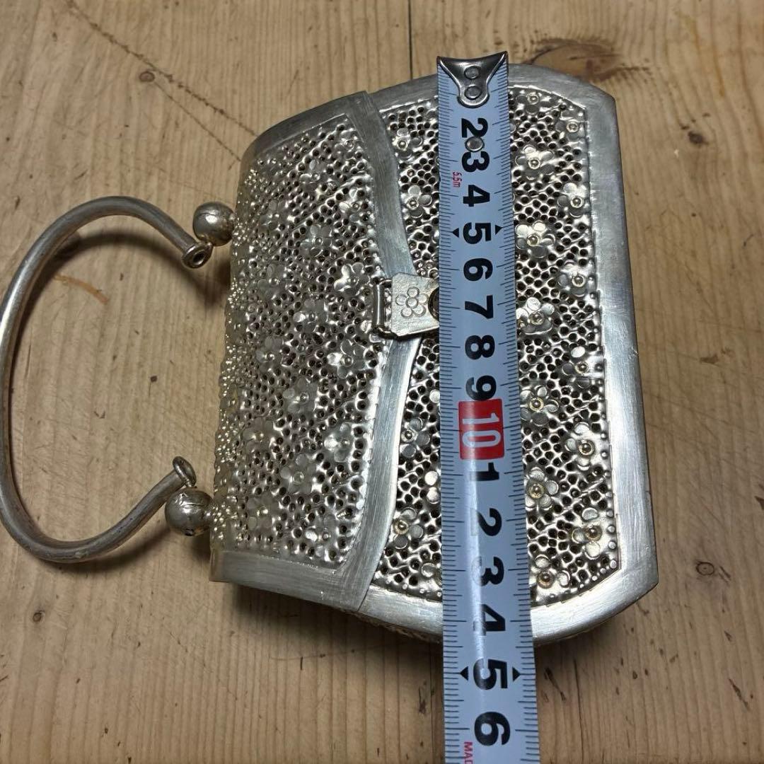 ビンテージ　銀細工　バック