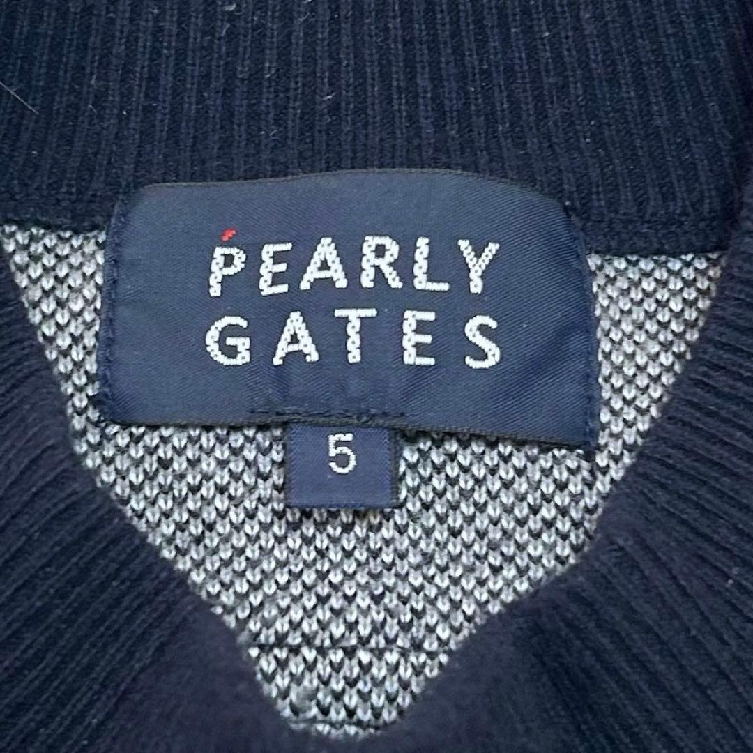 2024年 PEARLY GATES パーリーゲイツ 総柄 コットン ニット