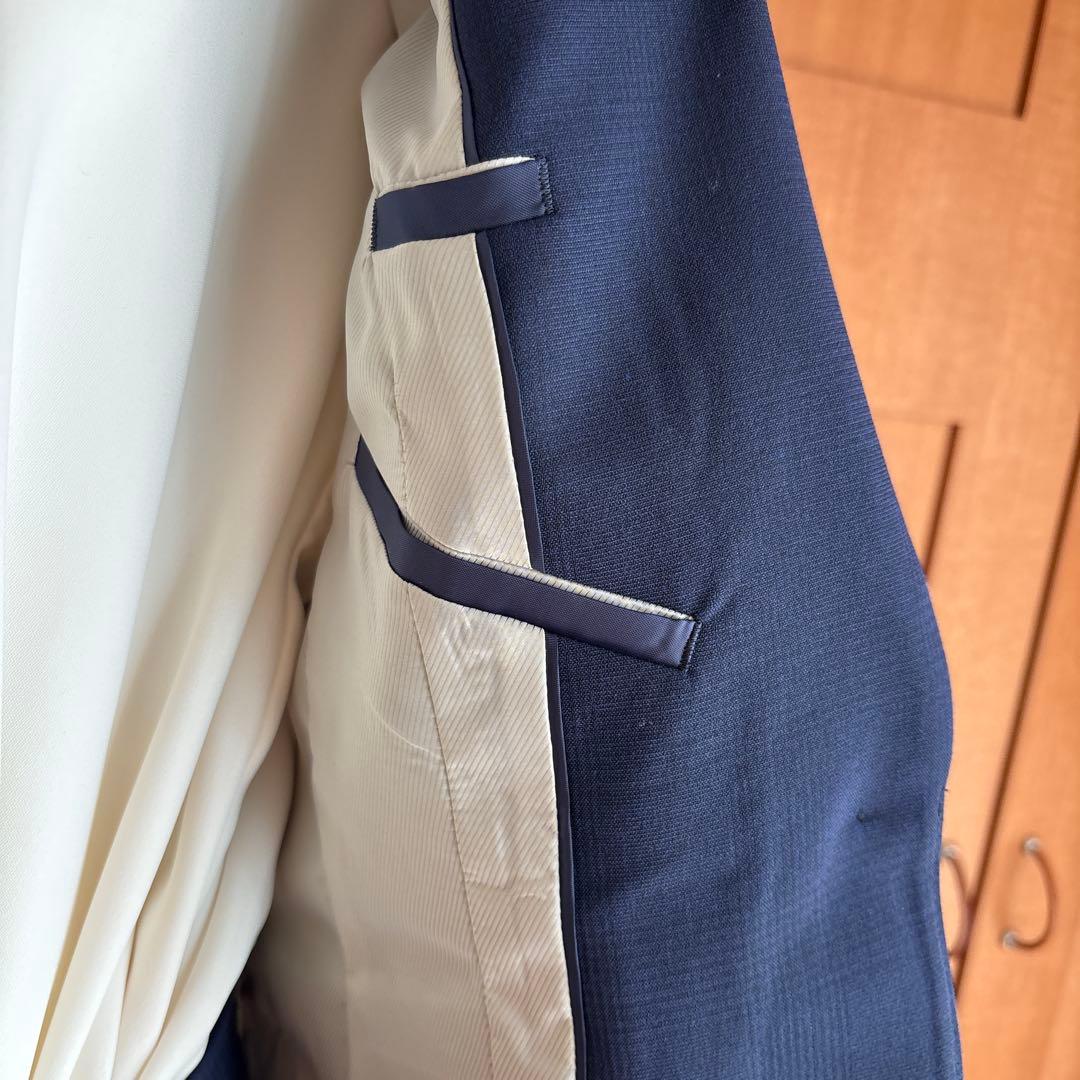 新品　パーフェクトスーツファクトリー　パンツスーツ　7号　ネイビー　タグ付き