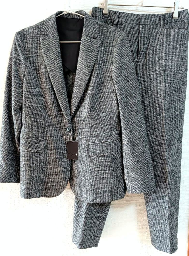 マッキントッシュロンドン　グレー パンツスーツセットアップ ウール　サイズ40
