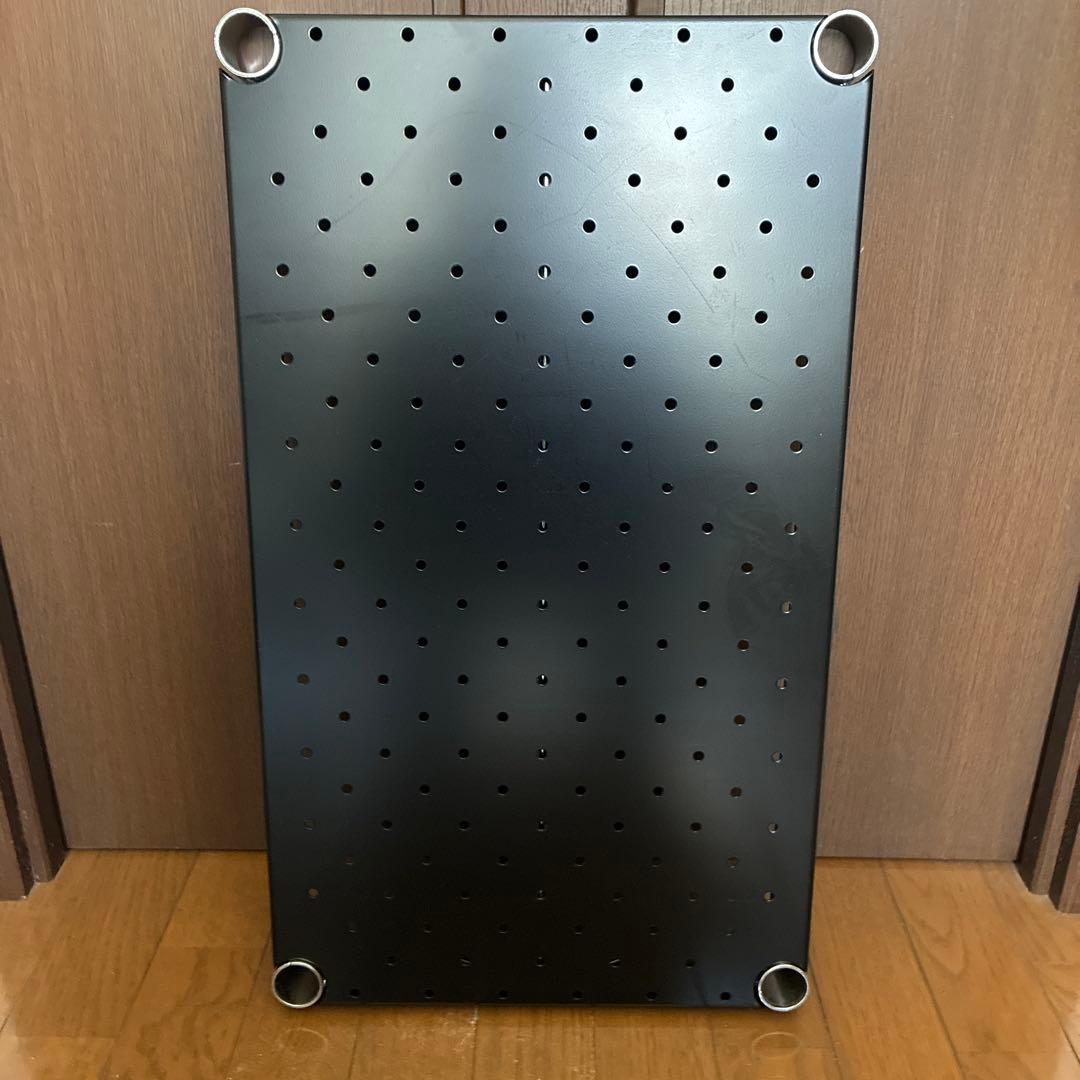 ホームエレクター パンチングシェルフ ブラック 600mm x 350mm 3枚