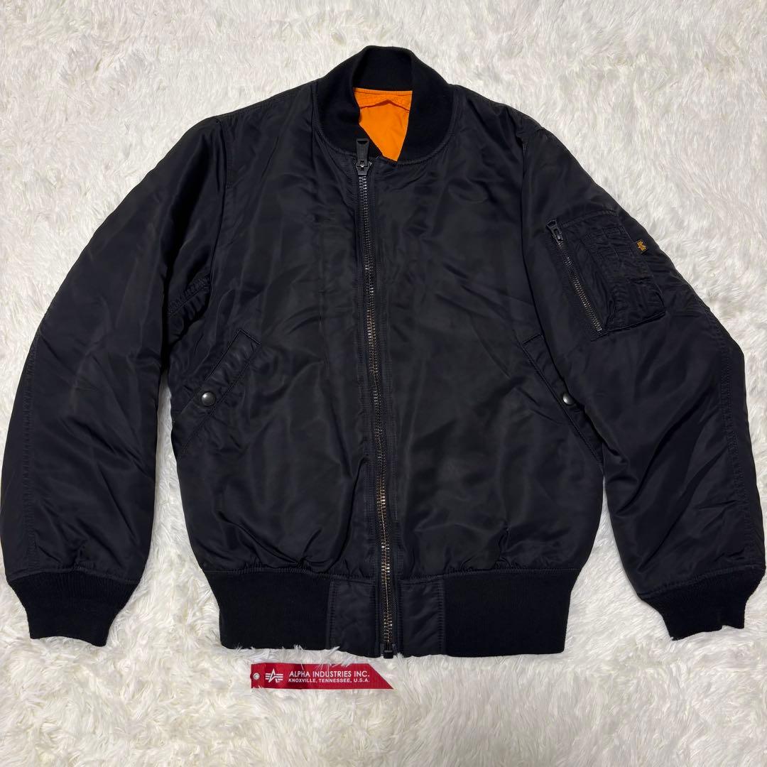 愛 奏 　　　　　　　　　　　　MA-1 フライトジャケット ブラック　M